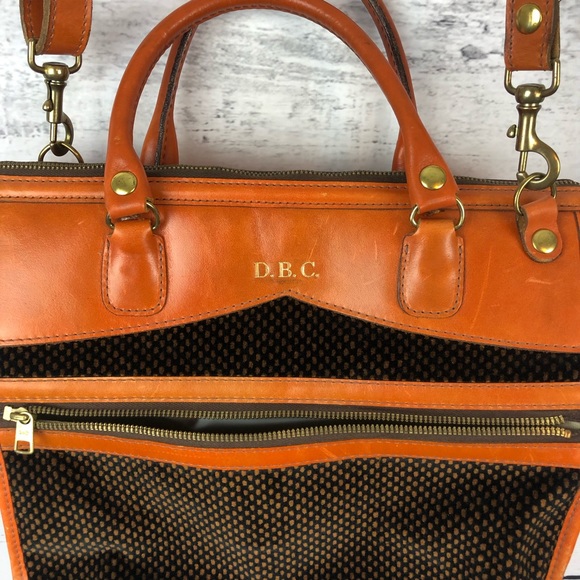 Vintage Leather | Custom Made Office | Travel Tote - Picture 2 of 8